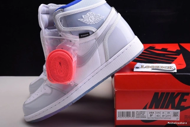 MaikeSneakers Racer Jordan 1 Retro White CK6637-104 High Air Zoom Blue 0813